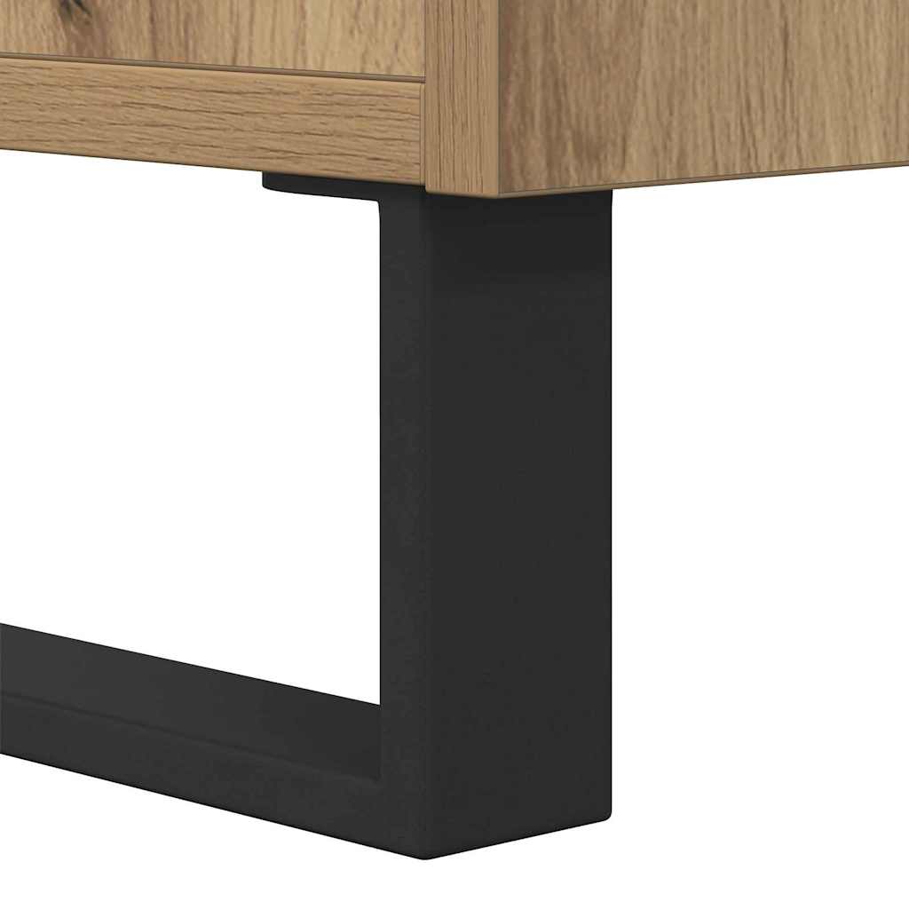 Coffee Table Artisan oak 80 x 80 x 36.5 cm Engineered wood
