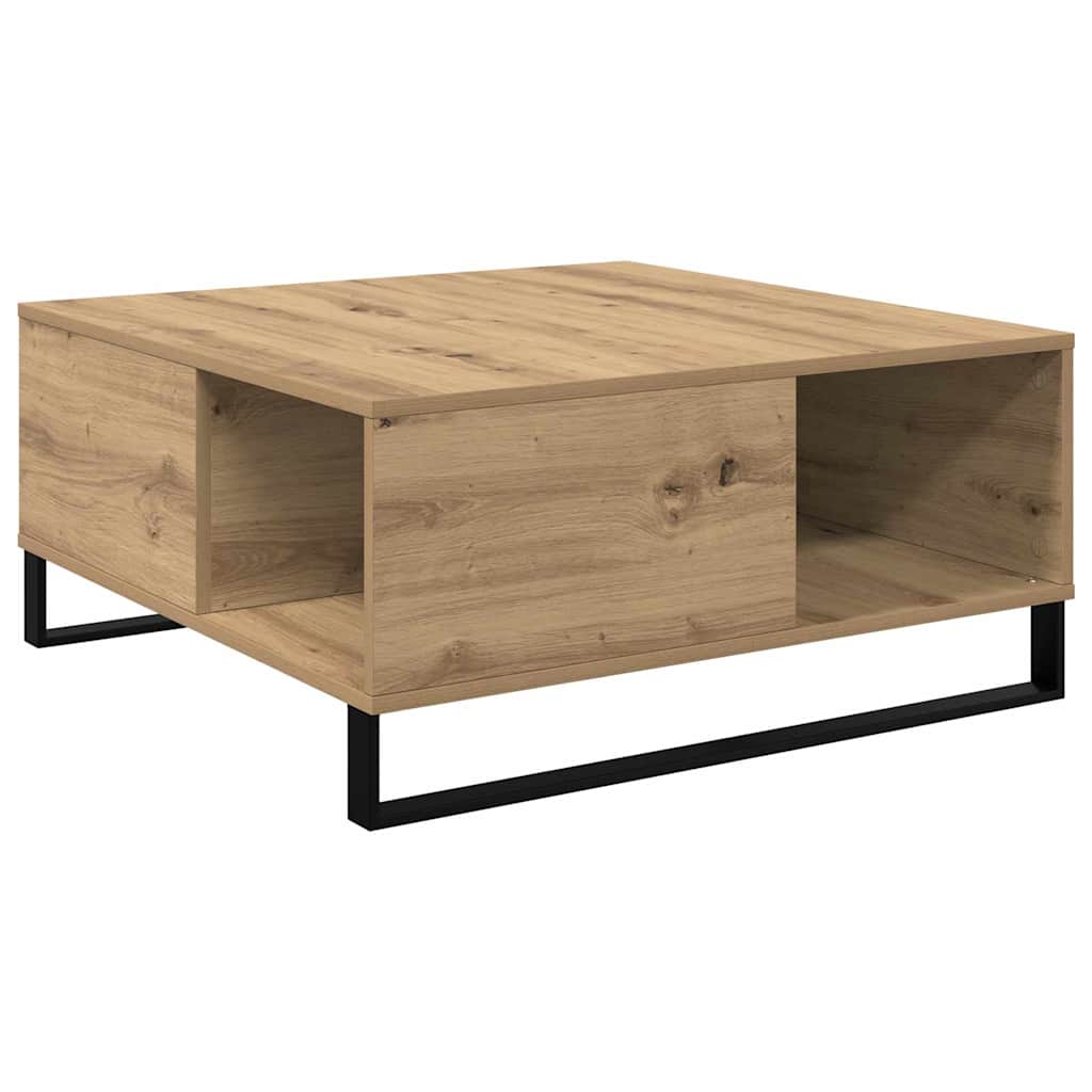 Coffee Table Artisan oak 80 x 80 x 36.5 cm Engineered wood