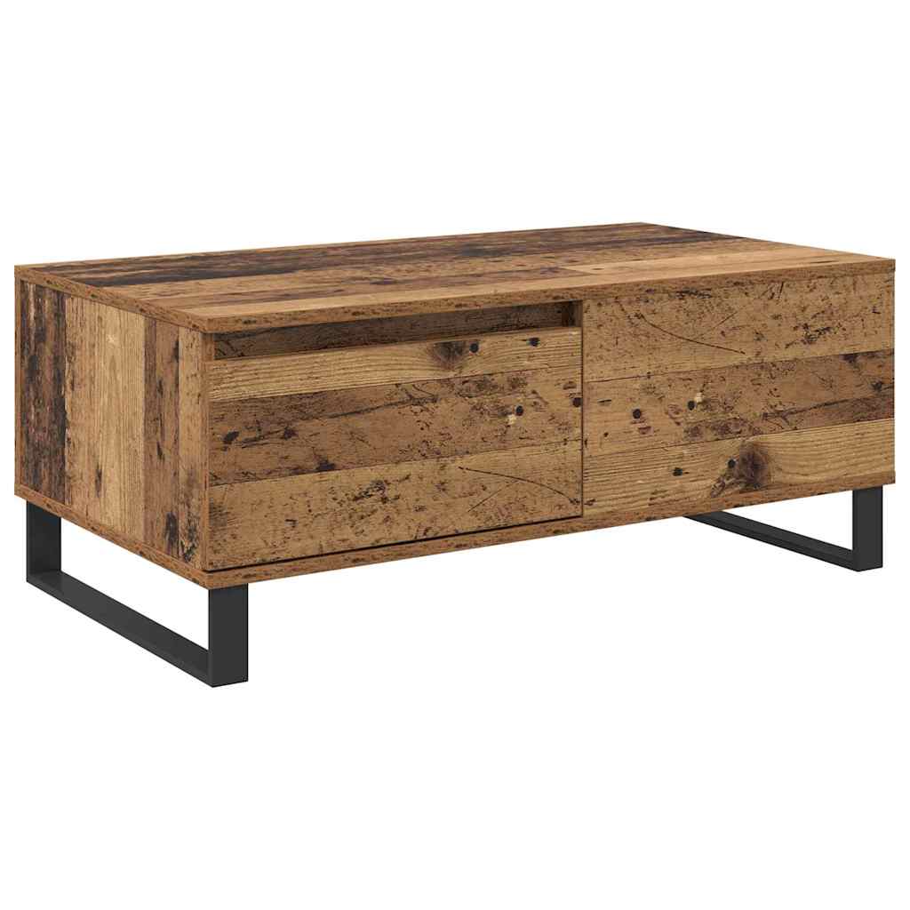 Coffee Table Old Wood 90 x 50 x 36.5 cm Engineered Wood