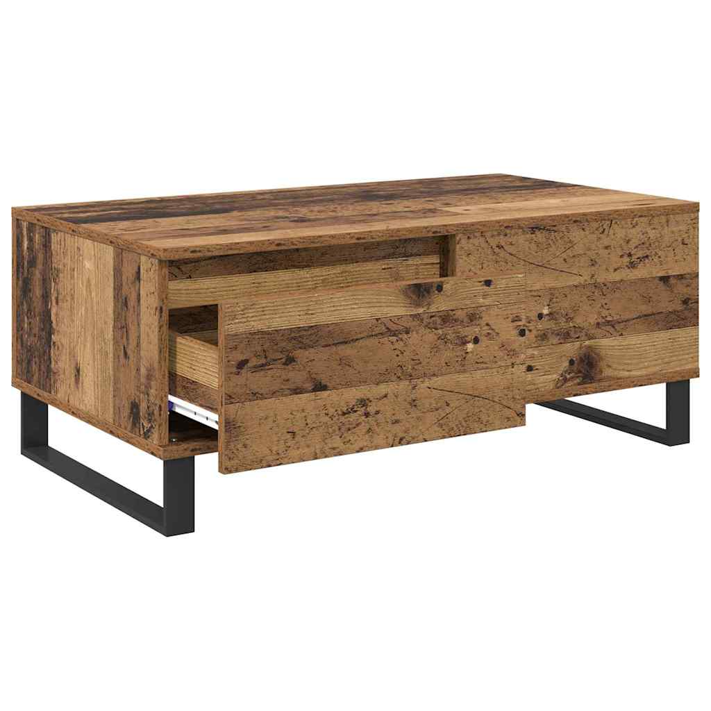 Coffee Table Old Wood 90 x 50 x 36.5 cm Engineered Wood