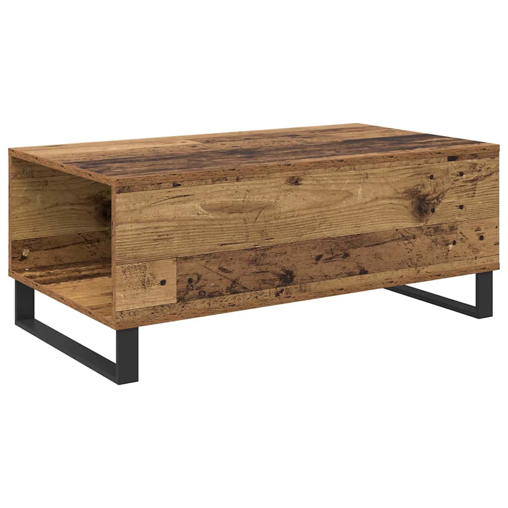 Coffee Table Old Wood 90 x 50 x 36.5 cm Engineered Wood