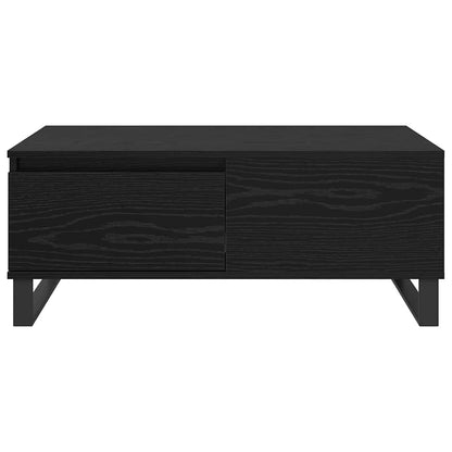 Coffee Table Black Oak 90 x 50 x 36.5 cm Engineered Wood