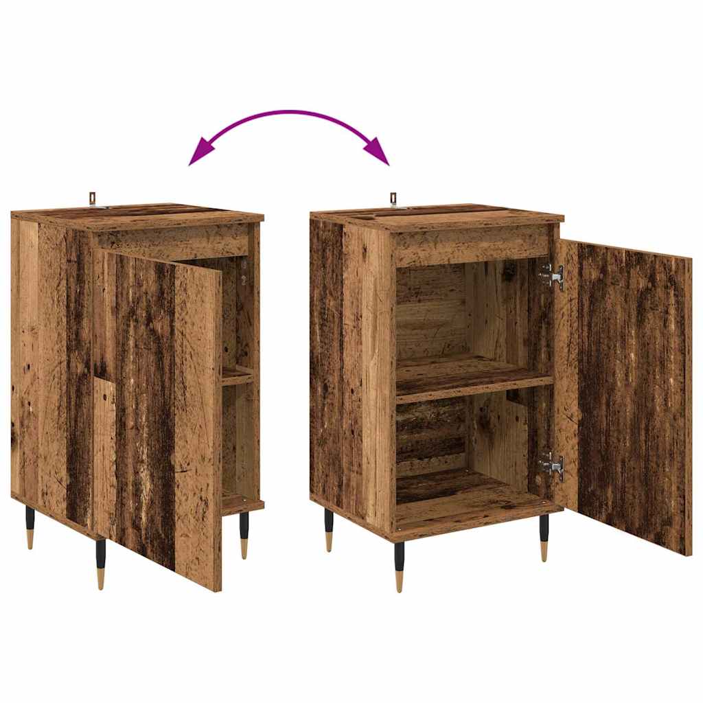 Sideboard 2 pcs Old Wood 40 x 35 x 70 cm