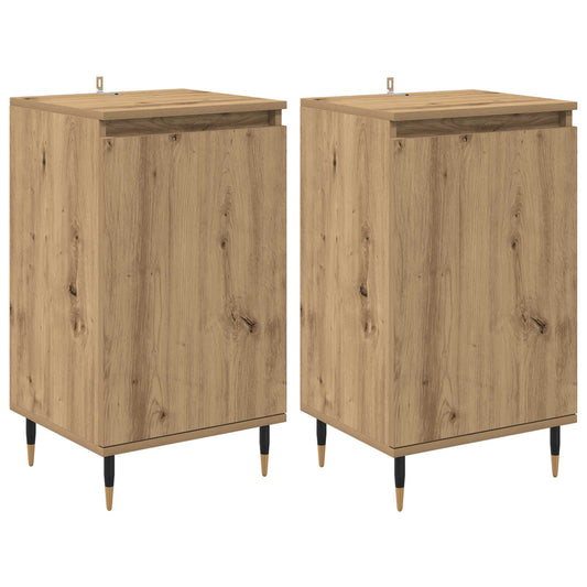 Sideboard 2 pcs Artisan Oak 40 x 35 x 70 cm