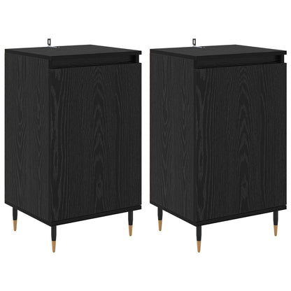 Sideboard 2 pcs Black Oak 40 x 35 x 70 cm