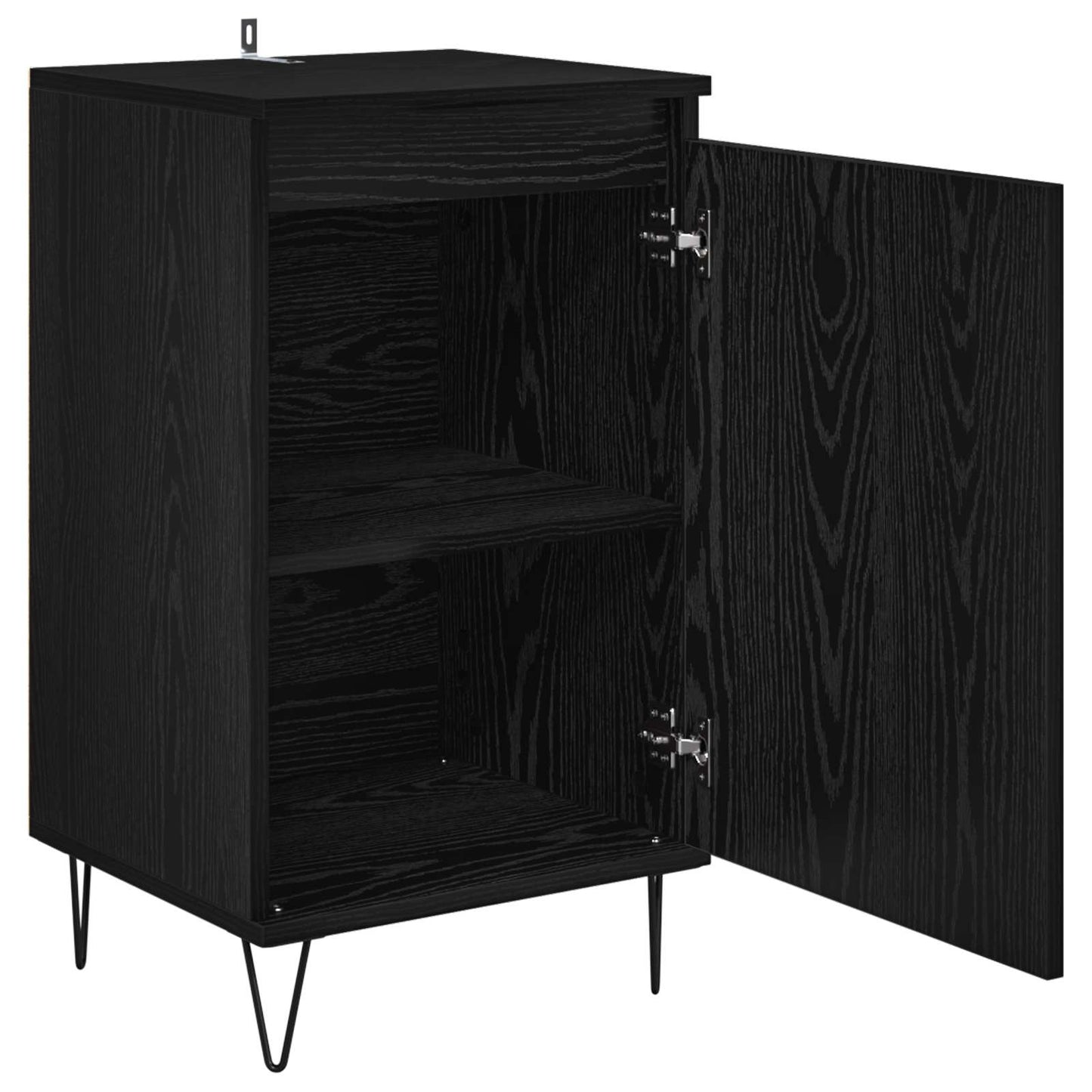 Sideboard Black Oak 40 x 35 x 70 cm Engineered Wood