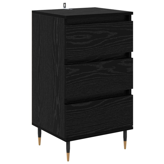 Sideboard Black oak 35 x 40 x 70 cm Engineered Wood