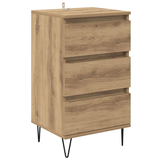 Sideboard Artisan Oak 40 x 35 x 70 cm Engineered Wood and Iron