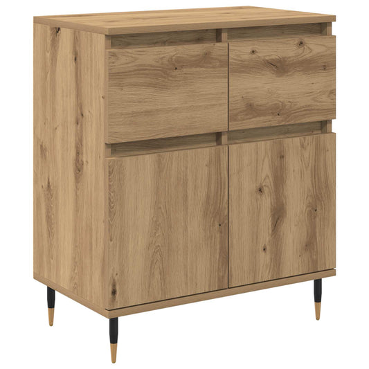 Sideboard Artisan Oak 60 x 35 x 70 cm Engineered Wood and Iron