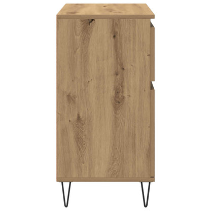 Sideboard Artisan Oak 60 x 35 x 70 cm Engineered Wood and Iron