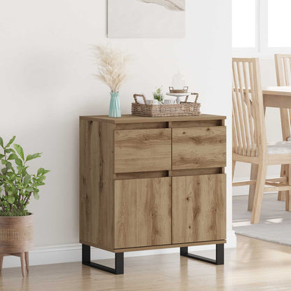 Sideboard Artisan Oak 60 x 35 x 70 cm Engineered Wood and Iron