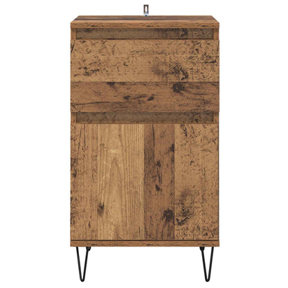 Sideboard with Drawer Old wood 35 x 40 x 70 cm Engineered wood
