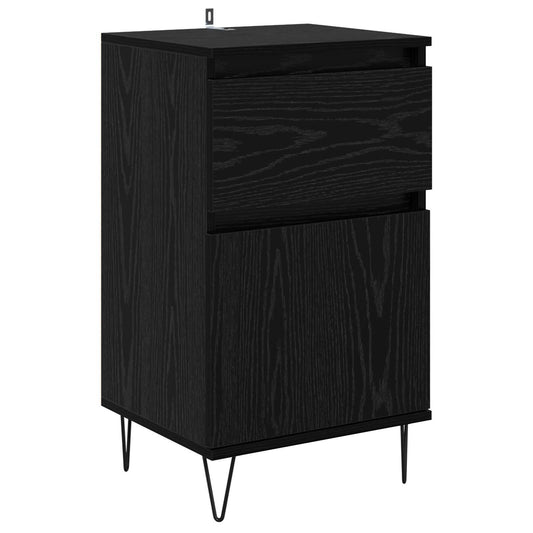 Sideboard Black oak 35 x 40 x 70 cm Engineered Wood