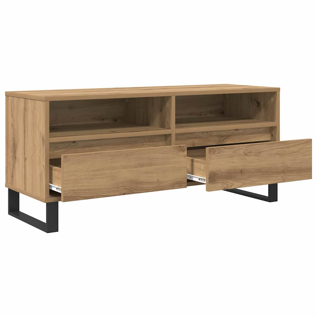 TV Cabinet 100 x 34.5 x 44.5 cm Artisan Oak