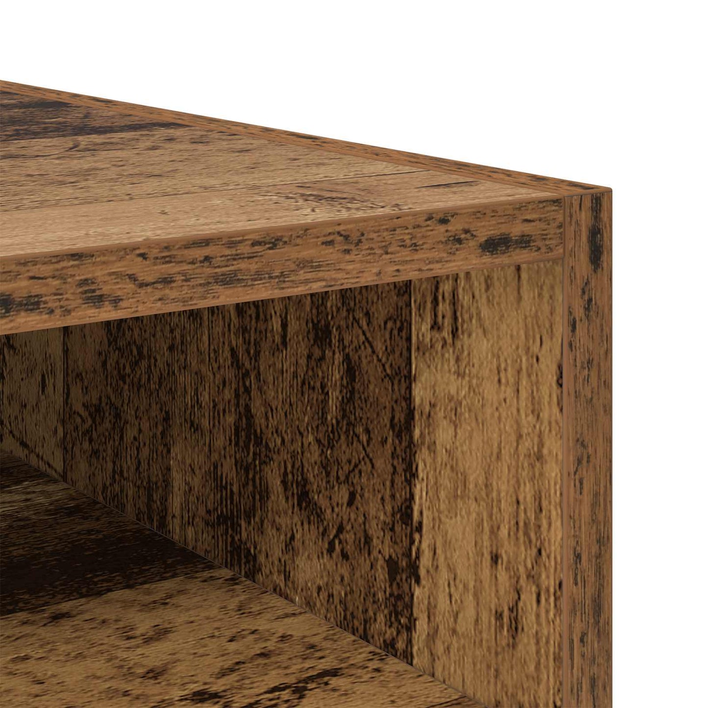 Bedside Table 2 pcs Old Wood 40 x 40 x 50 cm Engineered Wood