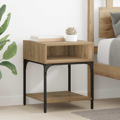 Bedside Table Artisan Oak 40 x 40 x 50 cm Engineered Wood