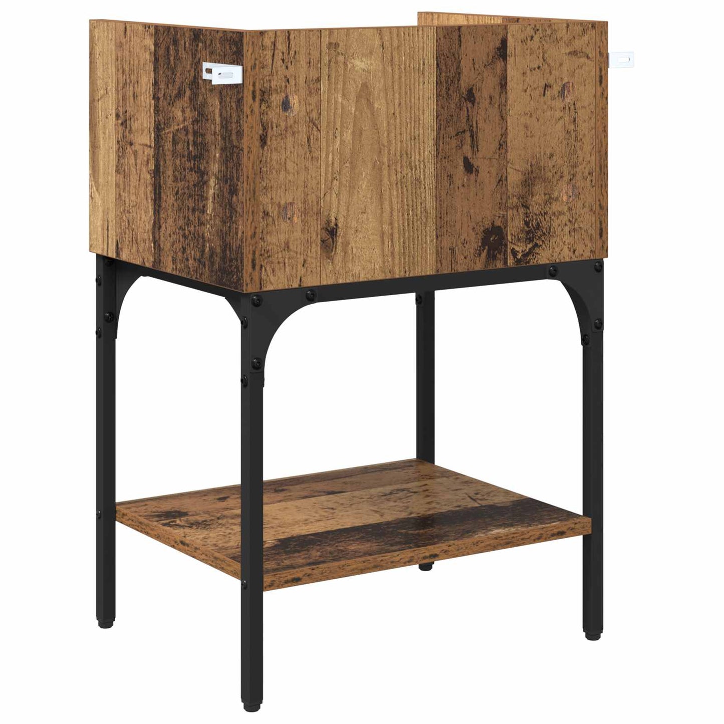 Bedside Table Old Wood 40 x 29 x 60 cm Engineered Wood