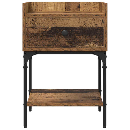 Bedside Table 2 pcs Old Wood 40 x 29 x 60 cm Engineered Wood
