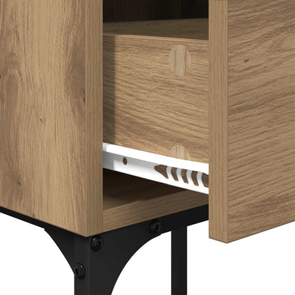 Bedside Table Artisan Oak 40 x 29 x 60 cm Engineered Wood