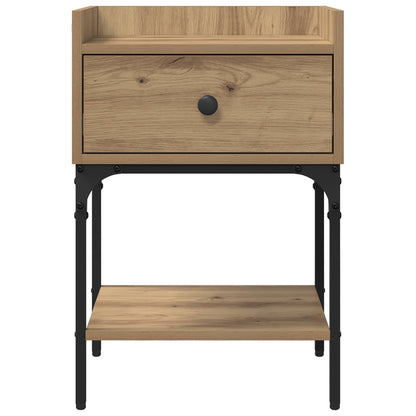Bedside Table Artisan Oak 40 x 29 x 60 cm Engineered Wood