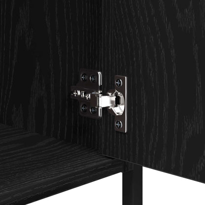 Bedside Cabinet 2 pcs Black Oak 40 x 42 x 60 cm Engineered Wood
