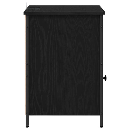 Bedside Cabinet 2 pcs Black Oak 40 x 42 x 60 cm Engineered Wood