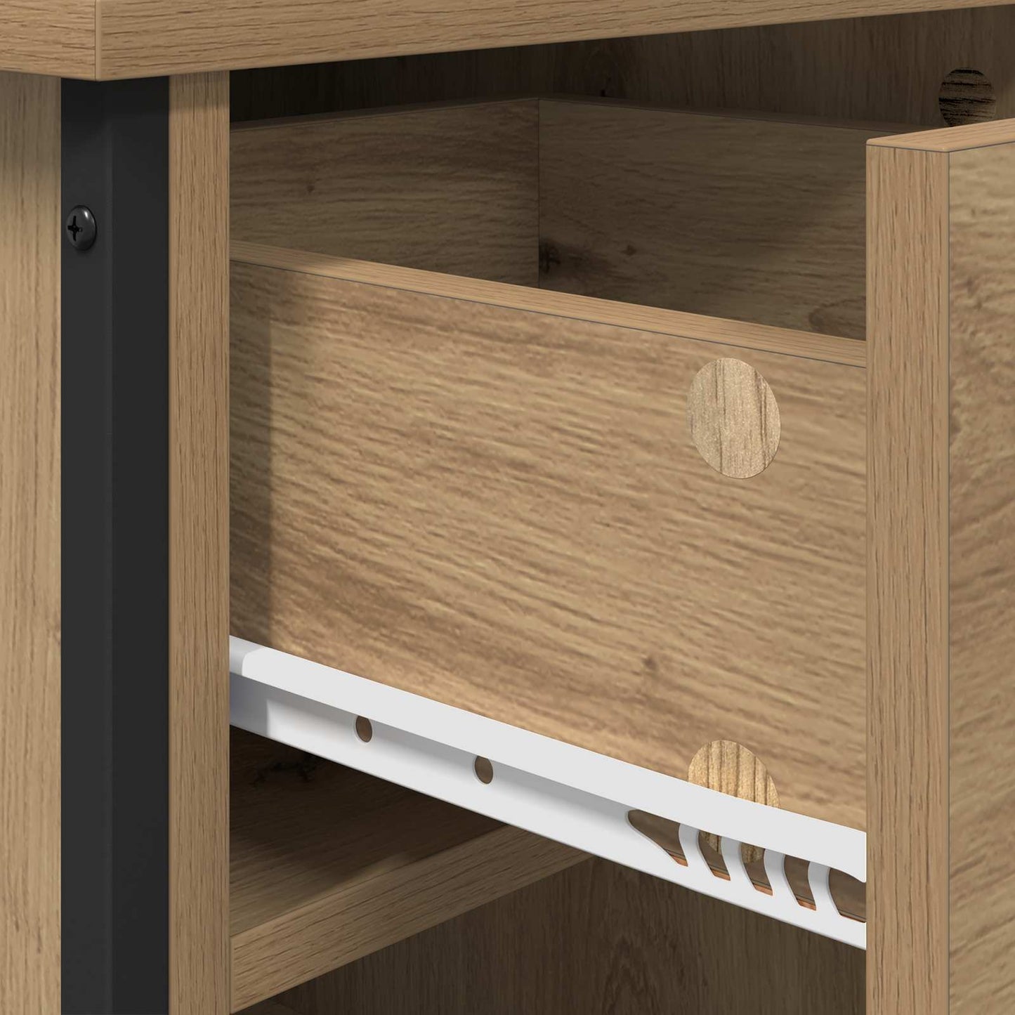 Bedside Cabinet with Drawer 2 pcs Artisan Oak 40 x 42 x 50 cm