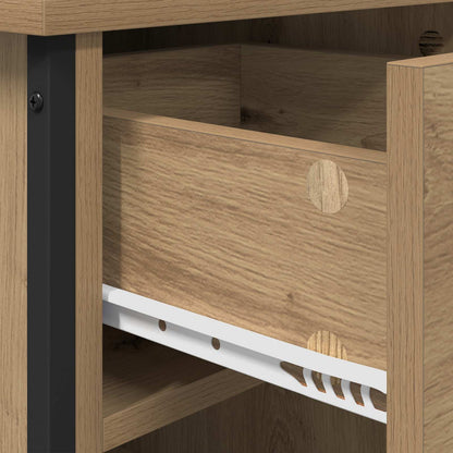 Bedside Cabinet with Drawer 2 pcs Artisan Oak 40 x 42 x 50 cm
