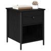 Bedside Cabinet Black oak 40 x 42 x 50 cm Engineered wood