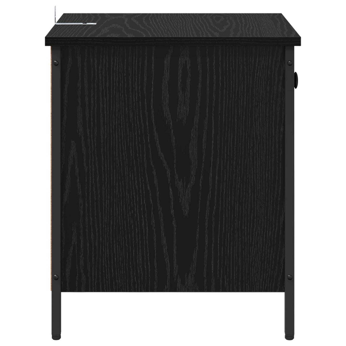 Bedside Cabinet 2 pcs Black Oak 40 x 42 x 50 cm Engineered Wood