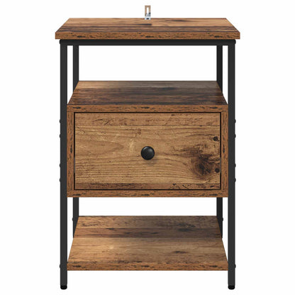 Bedside Cabinet Old Wood 40 x 42 x 56 cm Engineered Wood