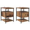 Bedside Cabinet 2 pcs Old wood 40 x 42 x 56 cm Engineered wood