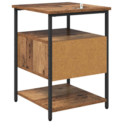 Bedside Cabinet 2 pcs Old Wood 40 x 42 x 56 cm Engineered Wood