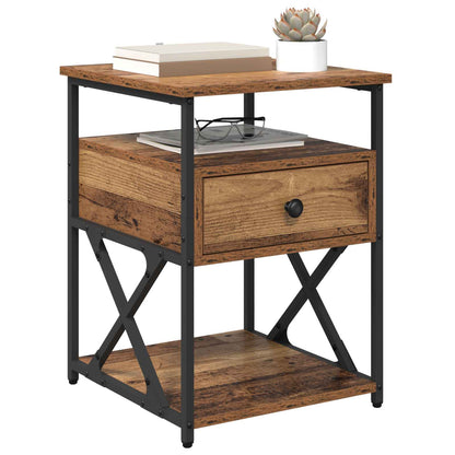 Bedside Cabinet Old Wood 40 x 42 x 55 cm Engineered Wood
