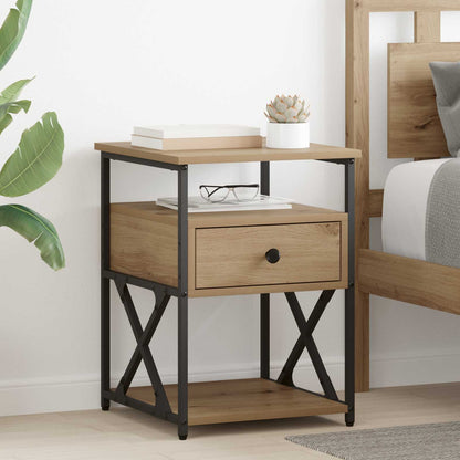 Bedside Cabinet Artisan Oak 40 x 42 x 55 cm Engineered Wood