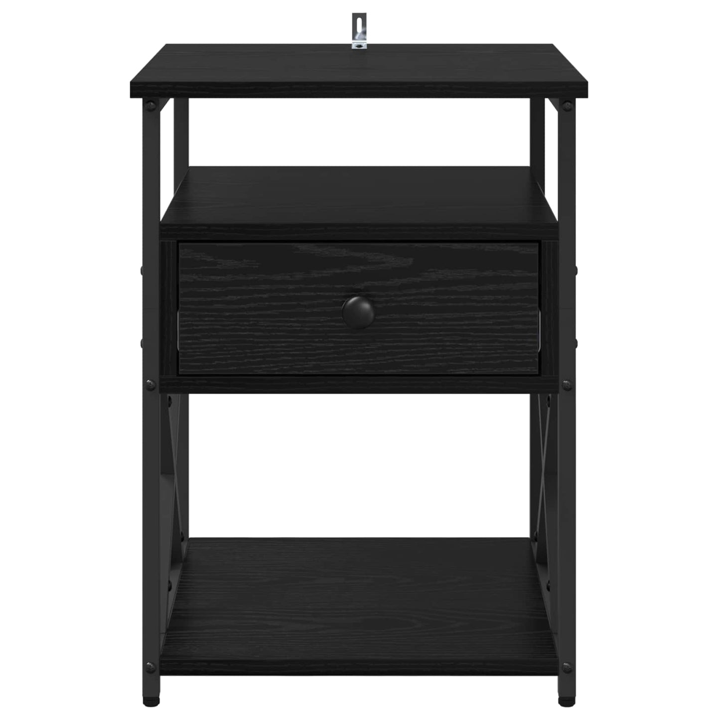 Bedside Cabinet Black Oak 40 x 42 x 55 cm Engineered Wood