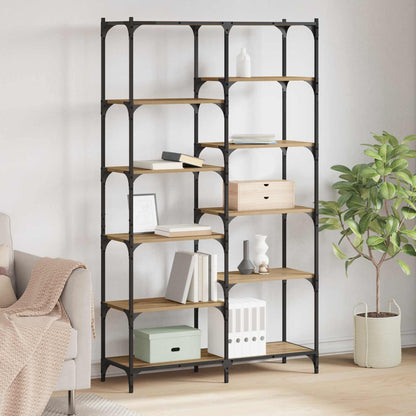 Bookshelf 9-Tier 100 x 32 x 170 cm Engineered wood Artisan oak