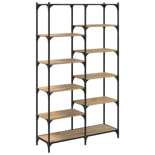 Bookshelf 9-Tier 100 x 32 x 170 cm Engineered Wood Artisan oak