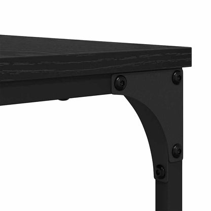 Coffee Table 2 pcs Black Oak Engineered Wood