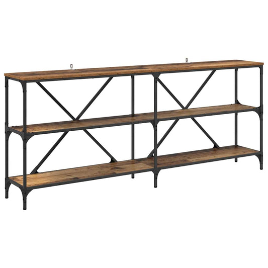 Console Table Old Wood 180 x 30 x 75 cm Engineered Wood