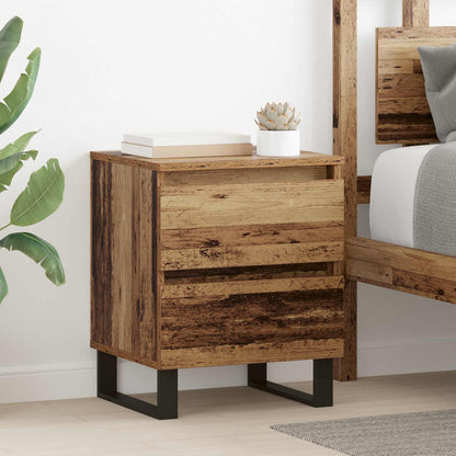 Bedside Cabinet Old Wood 40 x 35 x 50 cm Engineered Wood