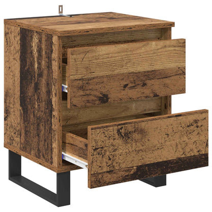 Bedside Cabinet Old Wood 40 x 35 x 50 cm Engineered Wood