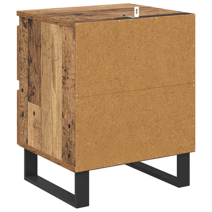 Bedside Cabinet 2 pcs Old Wood 40 x 35 x 50 cm Engineered Wood
