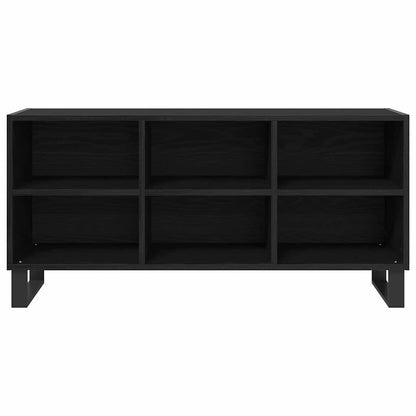 TV Cabinet Black Oak 103.5 x 30 x 50 cm Engineered Wood