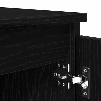 TV Cabinet Black Oak 104 x 35 x 50 cm Engineered Wood