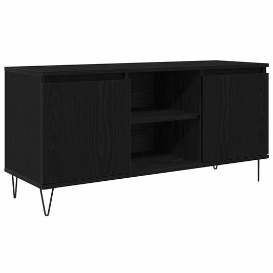 TV Cabinet 104 x 35 x 50 cm Black Oak Engineered Wood