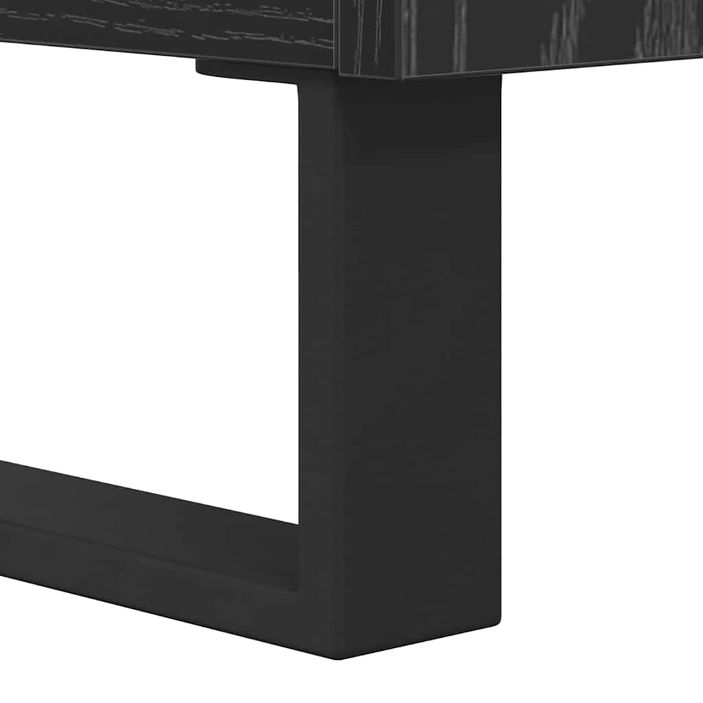 TV Cabinet Black Oak 104 x 35 x 50 cm Engineered Wood