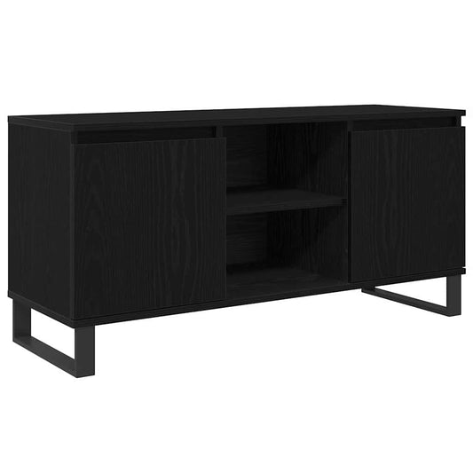 TV Cabinet 104 x 35 x 50 cm Black Oak Engineered Wood