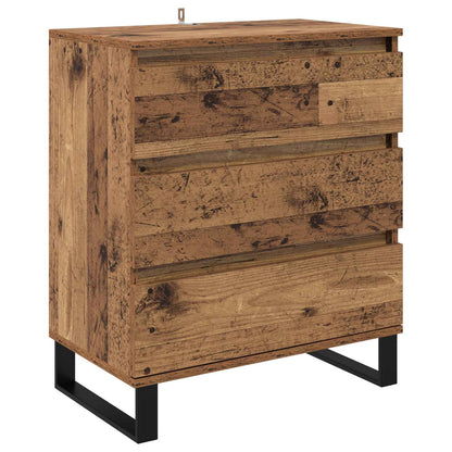 Sideboard with Drawer Old Wood 60 x 35 x 70 cm Engineered Wood