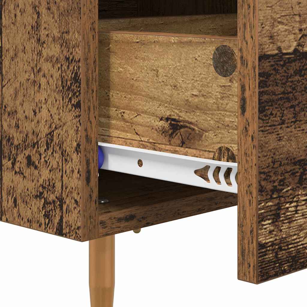 Bedside Cabinet Old Wood 40 x 35 x 47.5 cm Engineered Wood